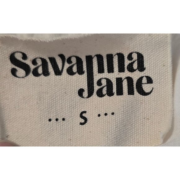 Savanna Jane S Floral Embroidered Boho Top With Short Sleeves - Picture 5 of 6